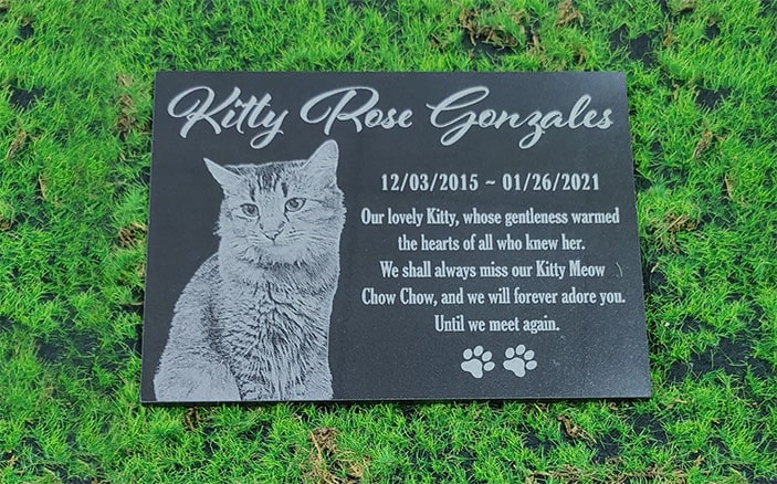 pet memorial stone plaque